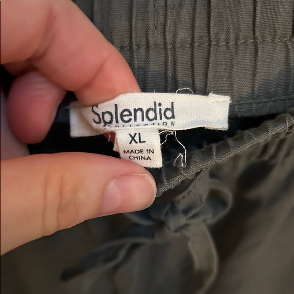 Splendid Women’s wide leg green gray Joggers | XL - Picture 9 of 14